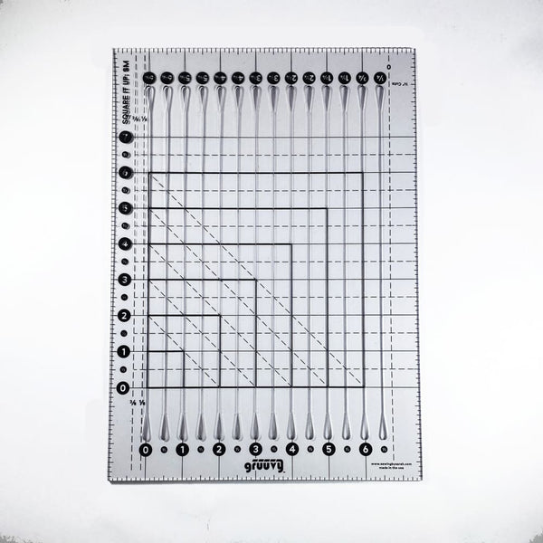 Sewing By Sarah - Gruuvy Square it Up Quilting Ruler- Small