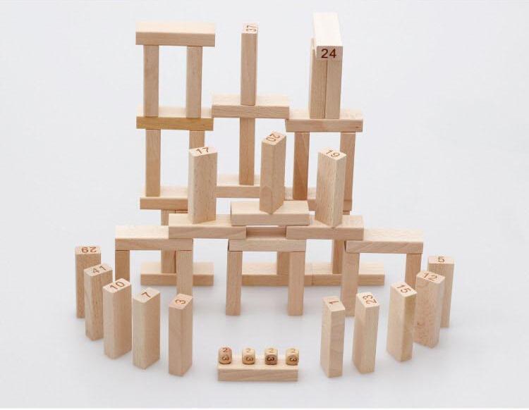 jenga wooden blocks