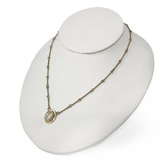 14k Gold Moonstone Necklace by Darla Hesse