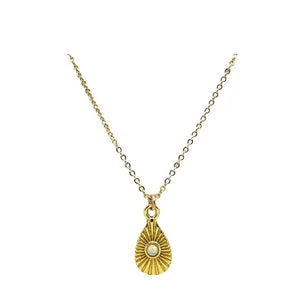 The Small Opalite Teardrop Necklace - Jewels Clothing and Accessories