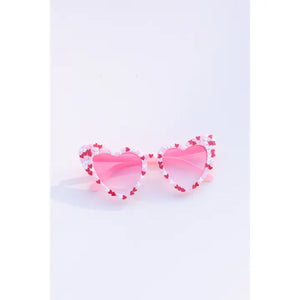 Pink Party Confetti Heart Glasses - Jewels Clothing and Accessories
