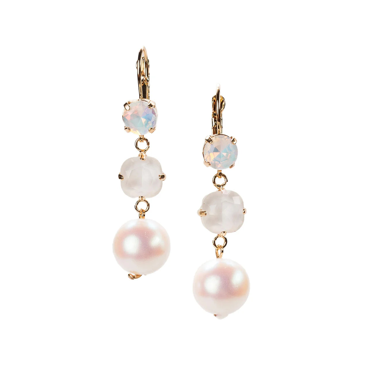 Jayne Pearl Statement Earring-White
