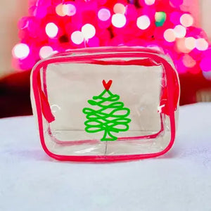 Hot Pink Tree Cosmetic Bag - Jewels Clothing and Accessories