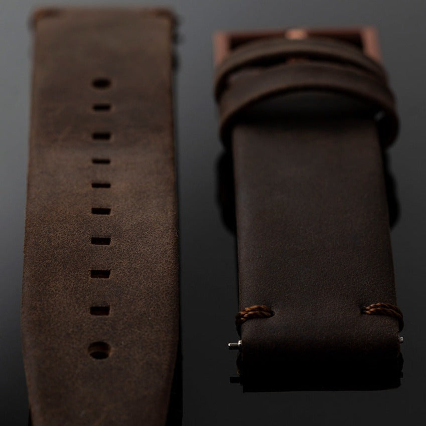 Bronze Perfect Match Siena Leather Watch Strap