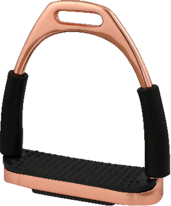 Rose Gold Horse Double Bend 4.75 Safety Stirrups Irons Stainless Steel -   Canada