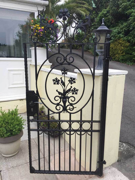 gates-salisbury-style-1a-tall-wrought-iron-side-gate-with-decorative ...