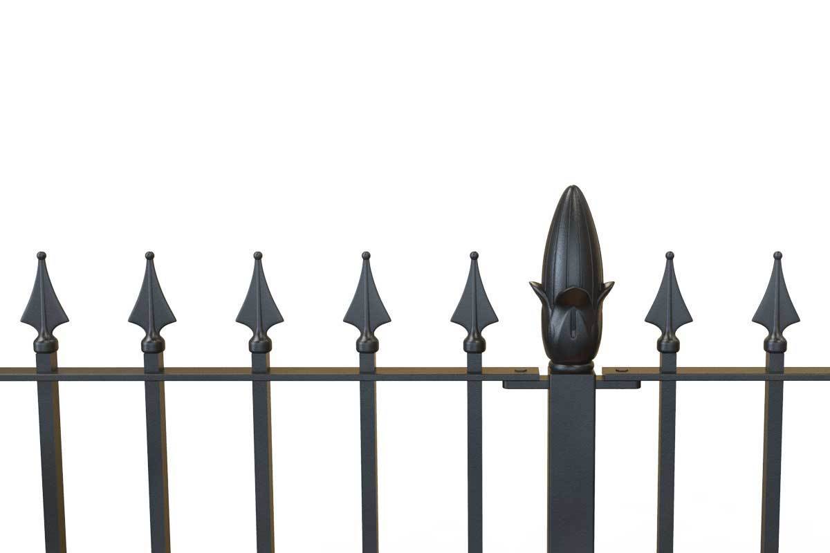 Tall Railings - Lambourn - Style 15 - Tall Iron Railing