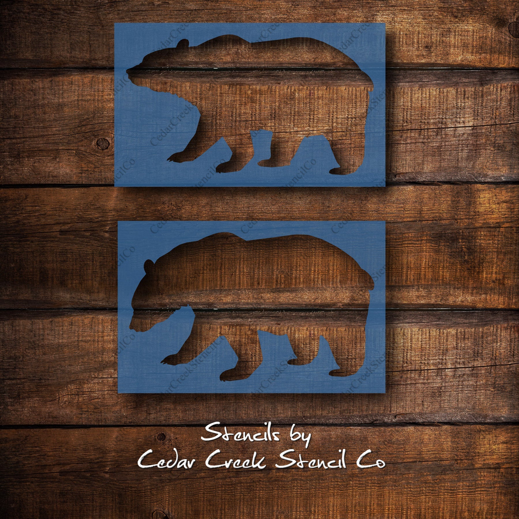 Bear Stencil, Woodland Animal Stencil, Reusable mylar stencil, bear si