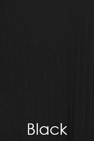 Long Sleeve Rib Corset Top - Black – TandyWear