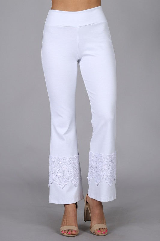 J184 White bell bottom pants – Sotitch