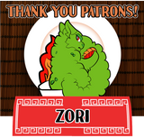 Thank you for your patronage, Zori!