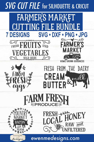 Farmers Market Svg Bundle Farm Ewe N Me Designs