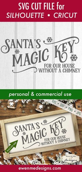 Download Santas Magic Key - SVG - Ewe N Me Designs