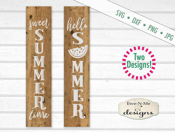 Download Sweet Summer Vertical Porch Sign - SVG - Ewe N Me Designs