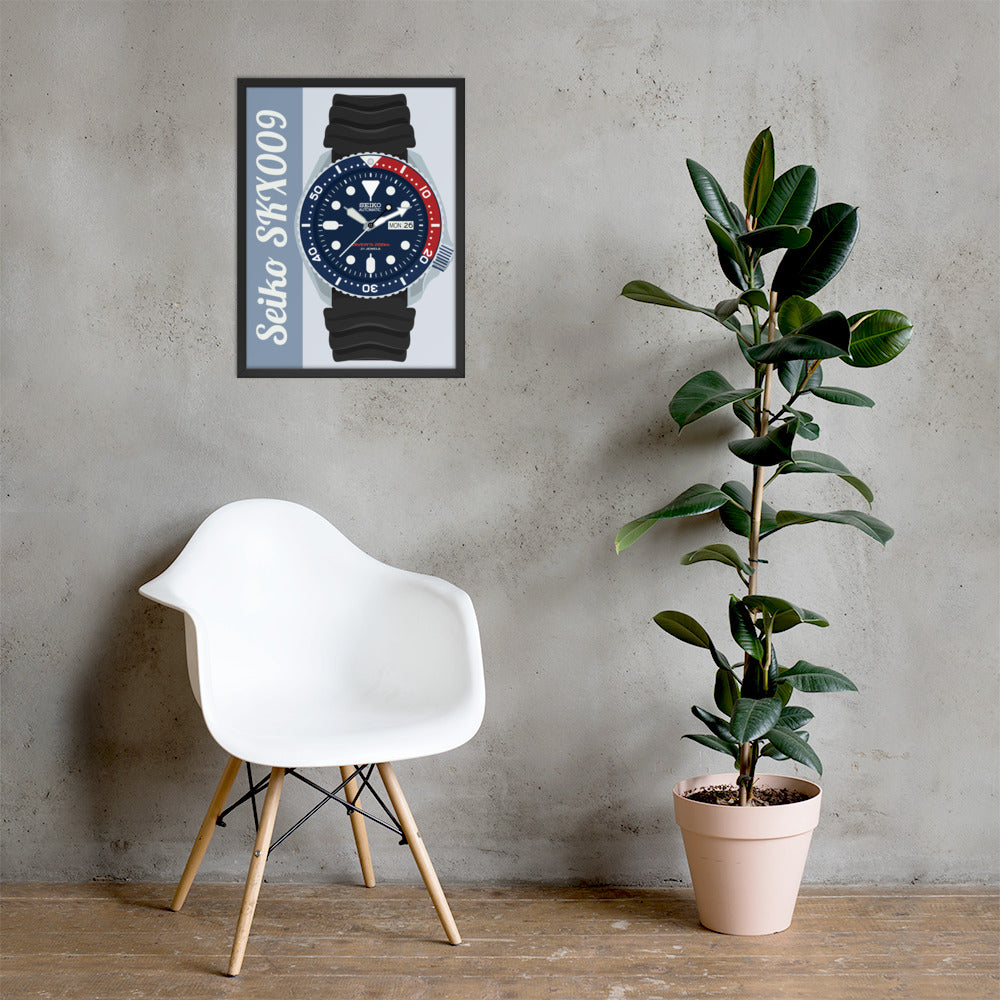 Seiko SKX009 Framed Poster – Toolwatch