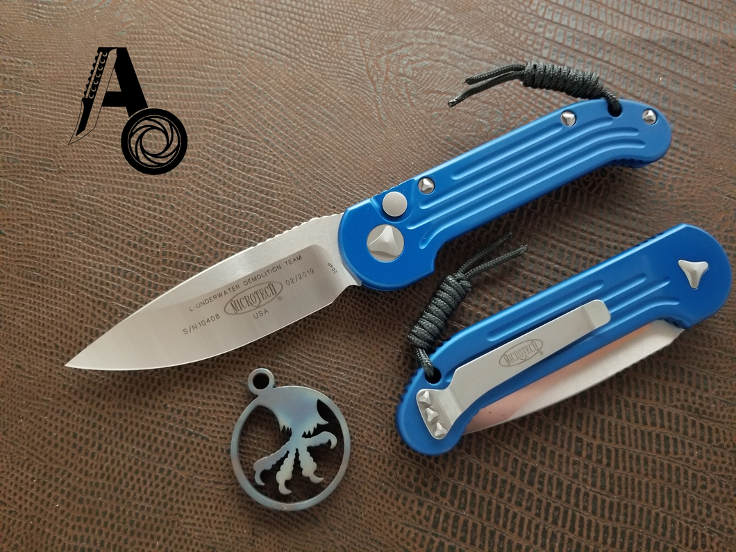 microtech ultratech blue satin droppoint
