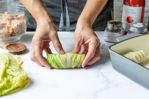 Italian Cabbage Rolls - production