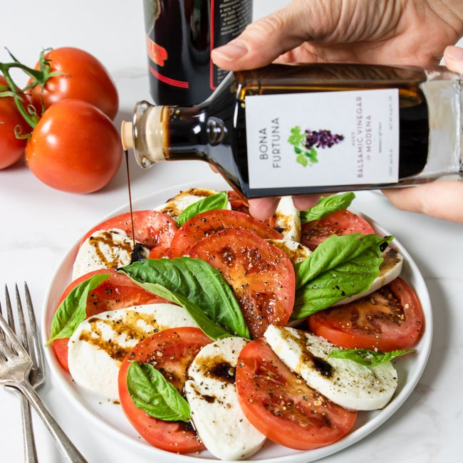 Bona Furtuna - Classic Caprese recipe with Aged Balsamic Vinegar of Modena