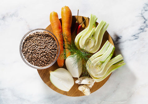 Italian lentil and fennel soup