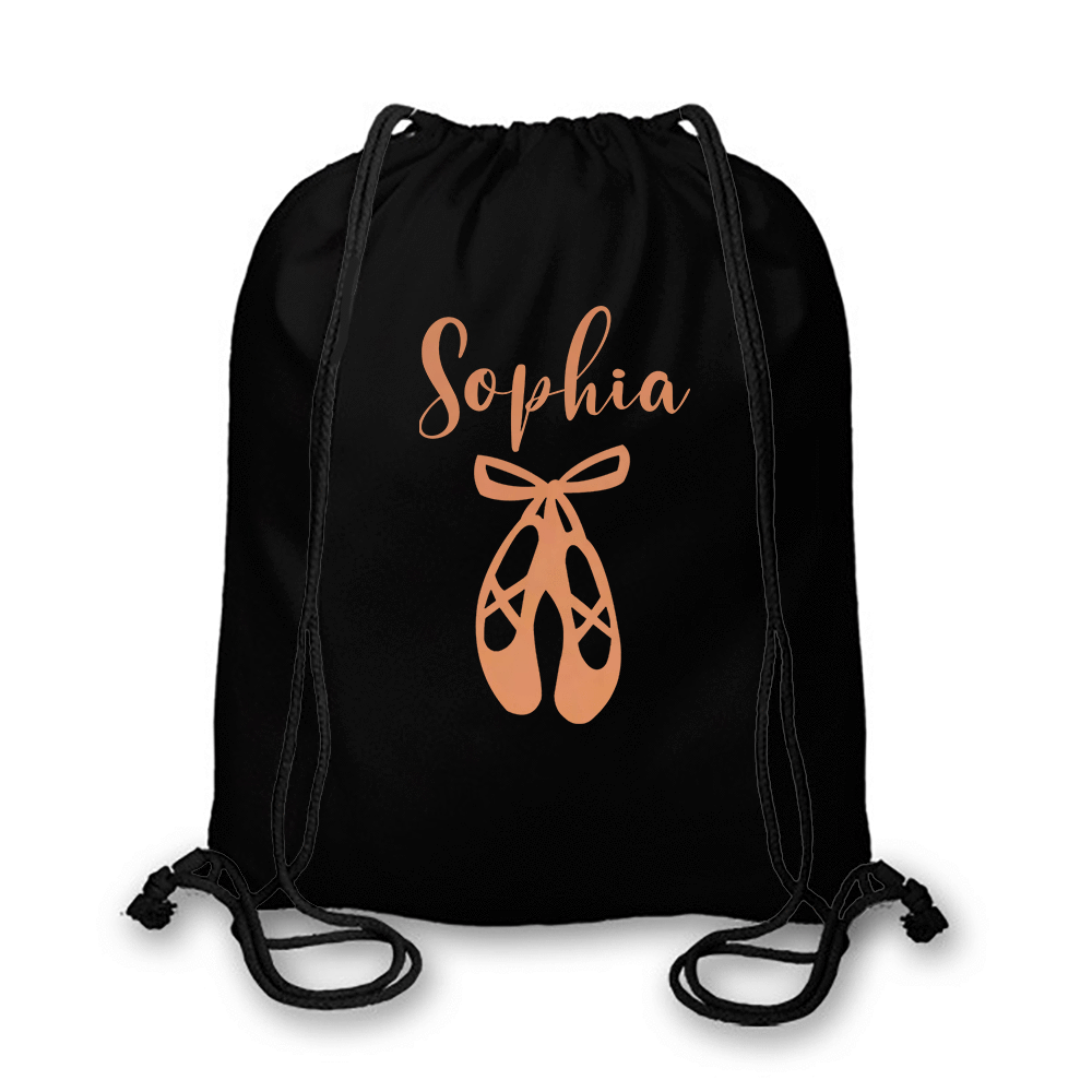 personalised ballet shoe bag