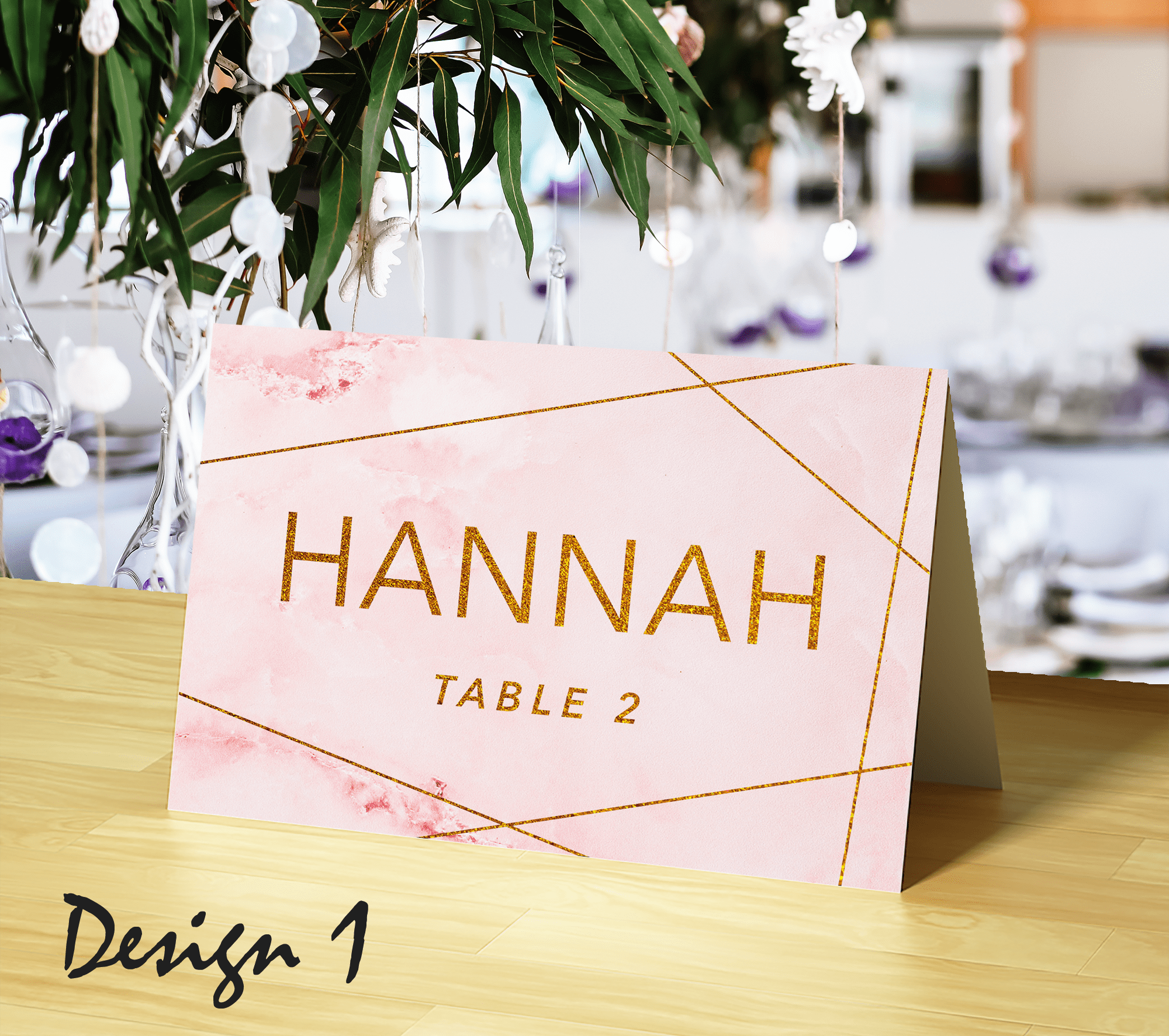 personalised table cards