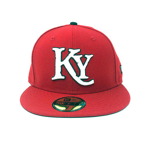 red c fitted hat