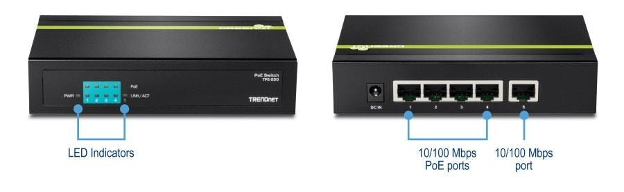 Trendnet 5P10/100Mbps Poe Switch(40W)