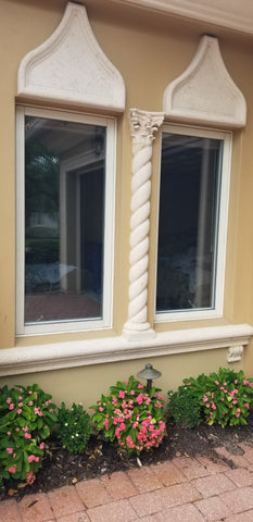 Before image of window with no exterior grille