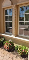 After image of window with vinyl exterior grille