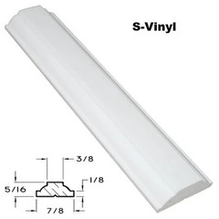 S-Vinyl Grille Bar Profile With Inset Drawing