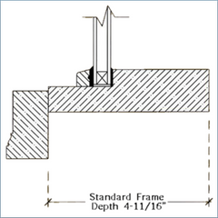 Drawing of Wood Stationary Octagon Window