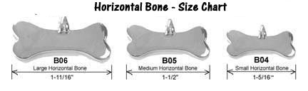 Image result for silver bones dog tags horizontal bone