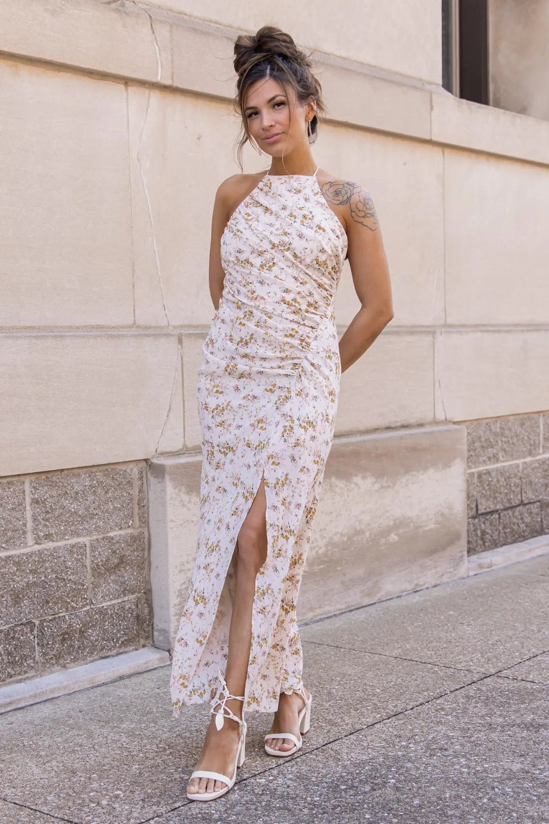 Sienna Floral Cut Out Maxi Dress