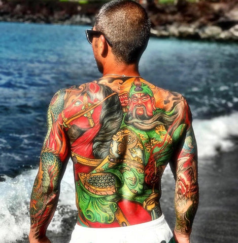 back tattoo by Alhambra, California tattoo artist Jess Yen