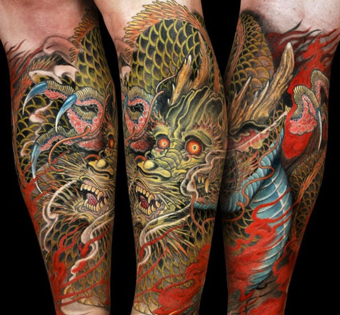 forearm sleeve by tattoo artist Jess Yen of Los Angeles