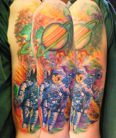 Astronaut Tattoo by World Renowned Artist Andrew Sussman