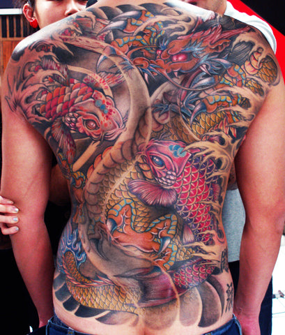 back piece by Jess Yen tattoo artist in Los Angeles