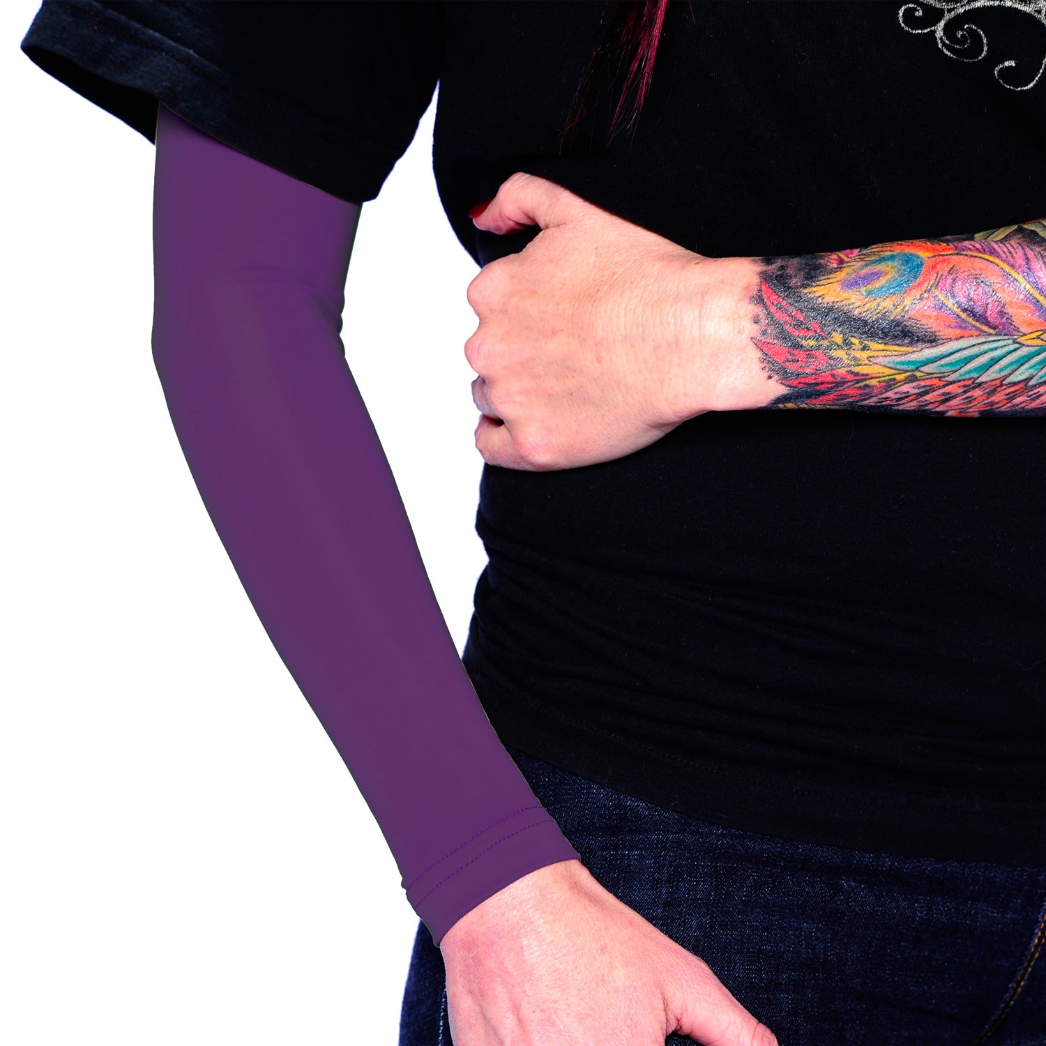 Purple Full Arm Sleeves To Cover Up Your Tattoos At Work U S Made Tat2x