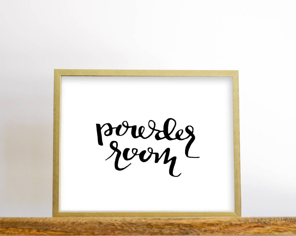 Powder Room Printable