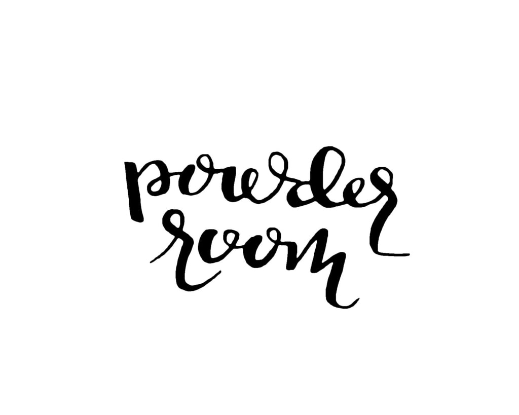 Powder Room Printable
