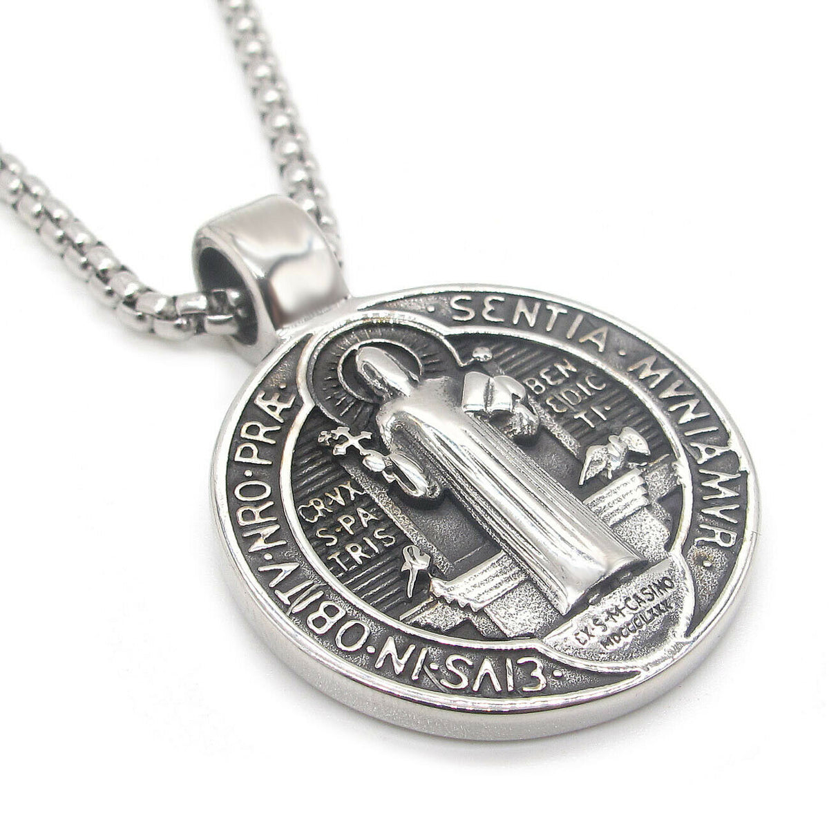 Saint Benedict Medal Pendant Necklace for Men – Ericol Jewelry