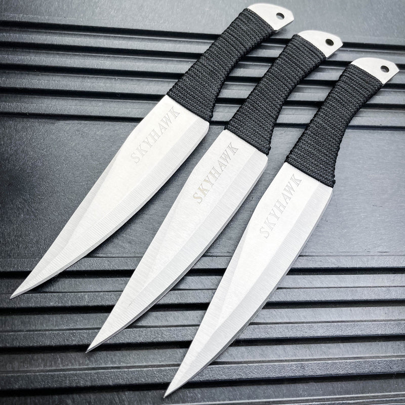 3PC 9 Ninja Kunai Throwing Knife Blade Set-3L1-TK-114-3MC