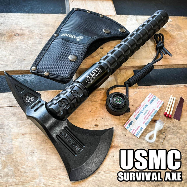 8.5 Tactical Camping Outdoor Fixed Blade Hunting Fishing Knife w Survival  Kit