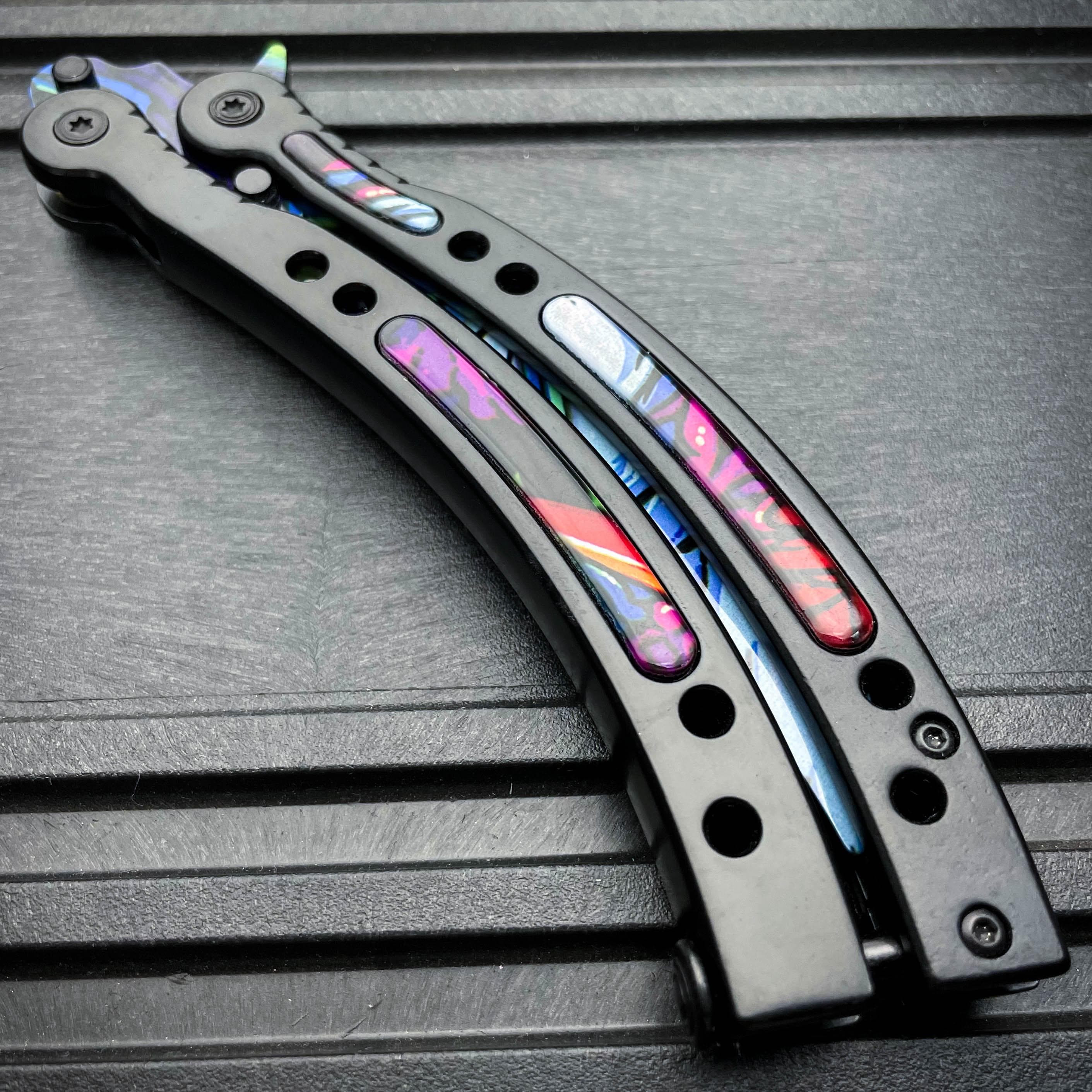 CSGO HYPER BEAST Practice Knife Balisong Butterfly Tactical Combat Tra