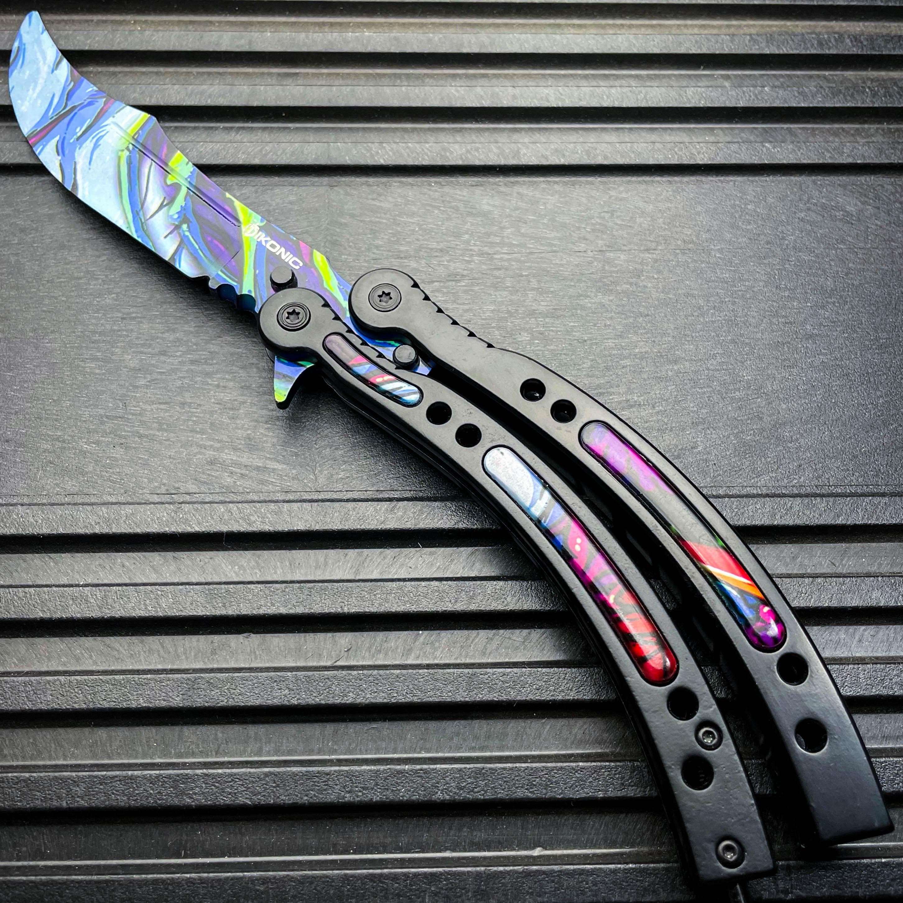 CSGO HYPER BEAST Practice Knife Balisong Butterfly Tactical Combat Tra