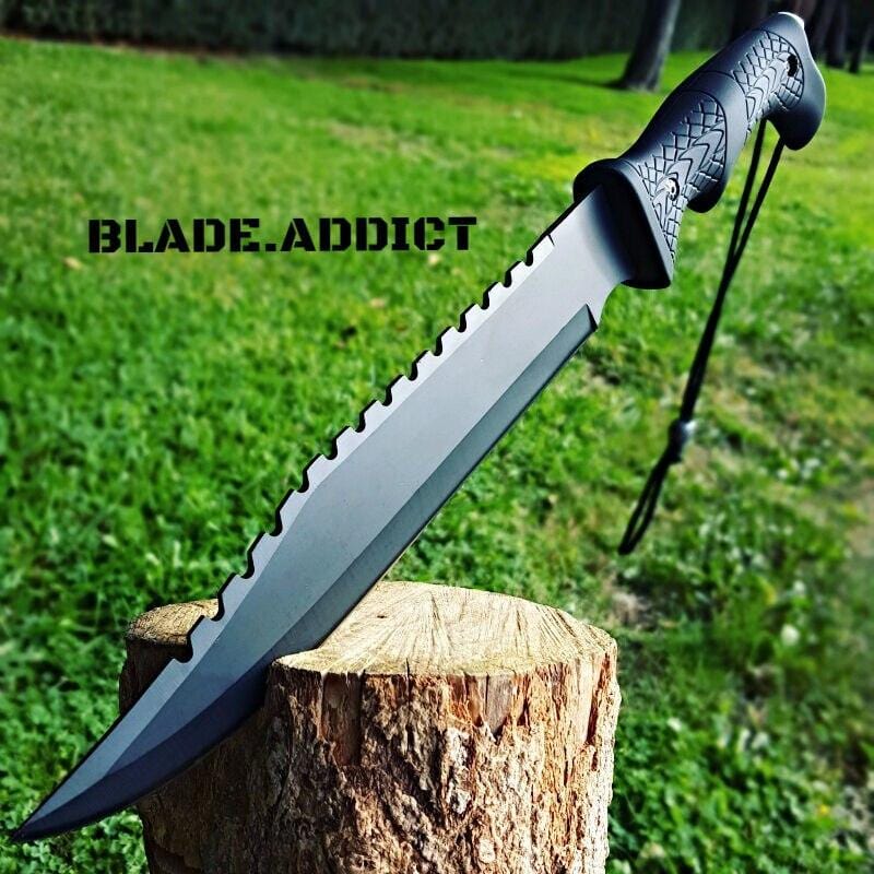 19 JUNGLE MACHETE FIXED BLADE HUNTING KNIFE MILITARY TACTICAL