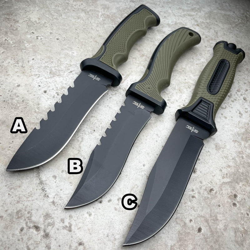 Heavy Duty Hunting Camping Fixed Blade Survival Military Bowie Knife +  SHEATH