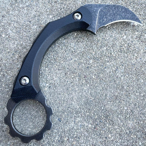 3 PC CSGO Black Galaxy Gut Hook Fixed Blade Flipper Knife Karambit SET