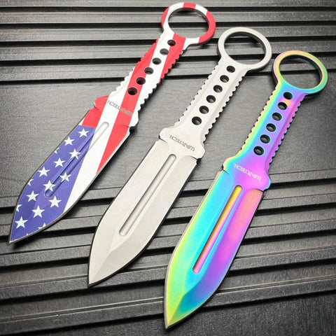 Militant Black Fixed Blade Neck Knife - MEGAKNIFE