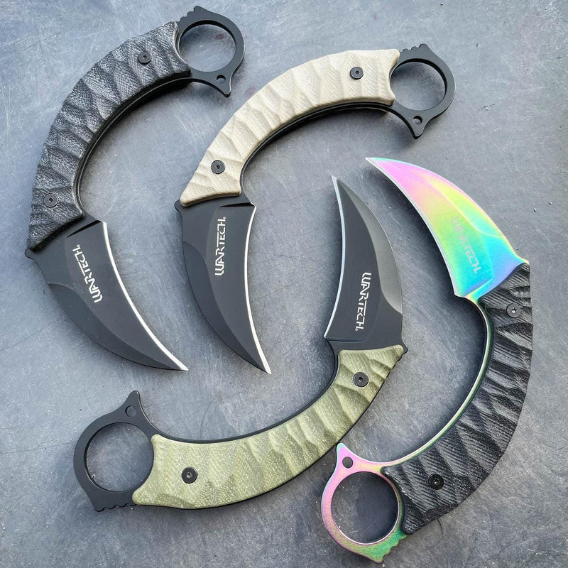 7.5 CSGO KARAMBIT Tactical Knife Stainless Steel Fixed Blade Knife w/  Sheath